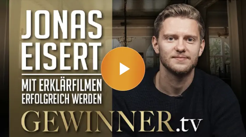 Jonas Eisert im Interview bei Gewinnter.tv mit Ruben Schäfer.
