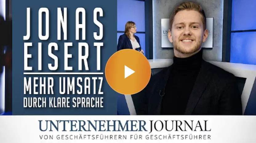 Interview mit Jonas Eisert bei Unternehmer Journal.