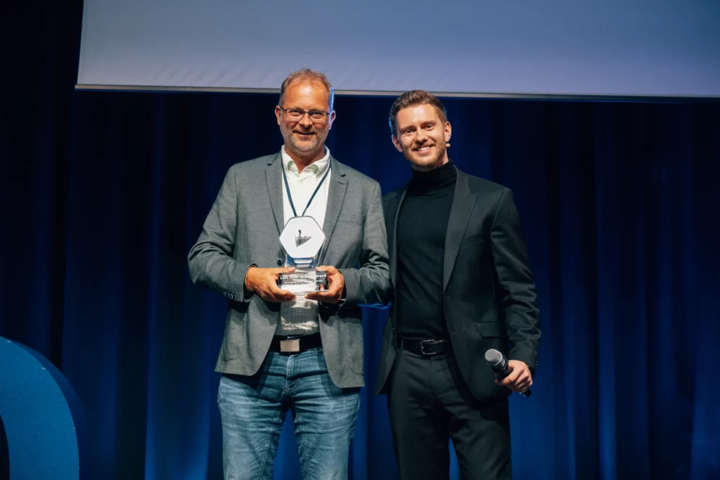 Jonas Eisert bei der Kunden-Award-Verleihung des Loft Film Days.